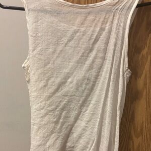 orange creek White Sleeveless Tank Top